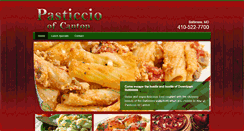 Desktop Screenshot of pasticciocanton.com